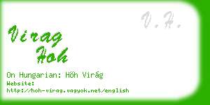 virag hoh business card